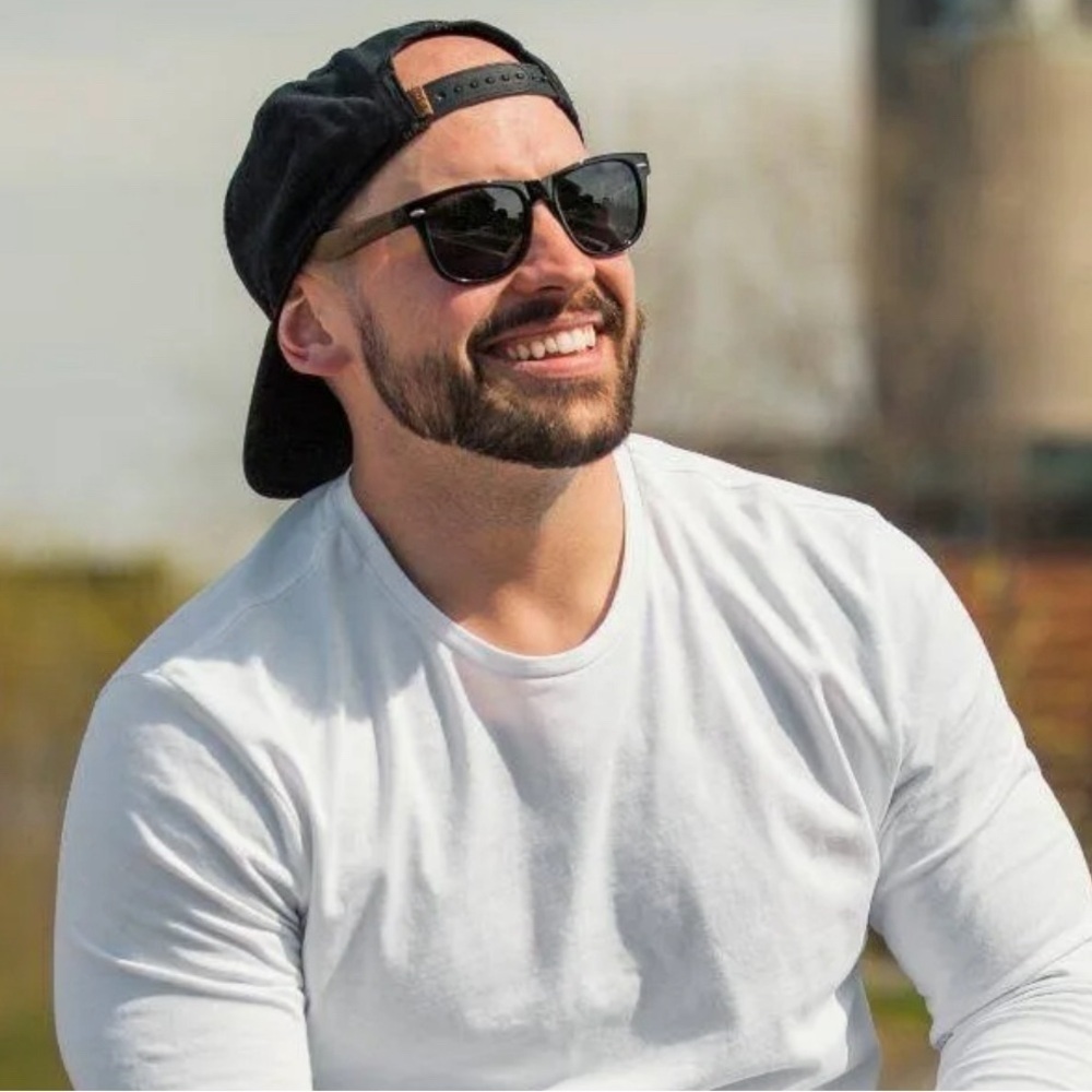 KRAYWOODS Polarized Ebony Wood Sunglasses 😎 HOST PICK😎Unisex Wayfarer
